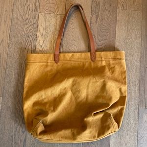 Madewell canvas transport tote.